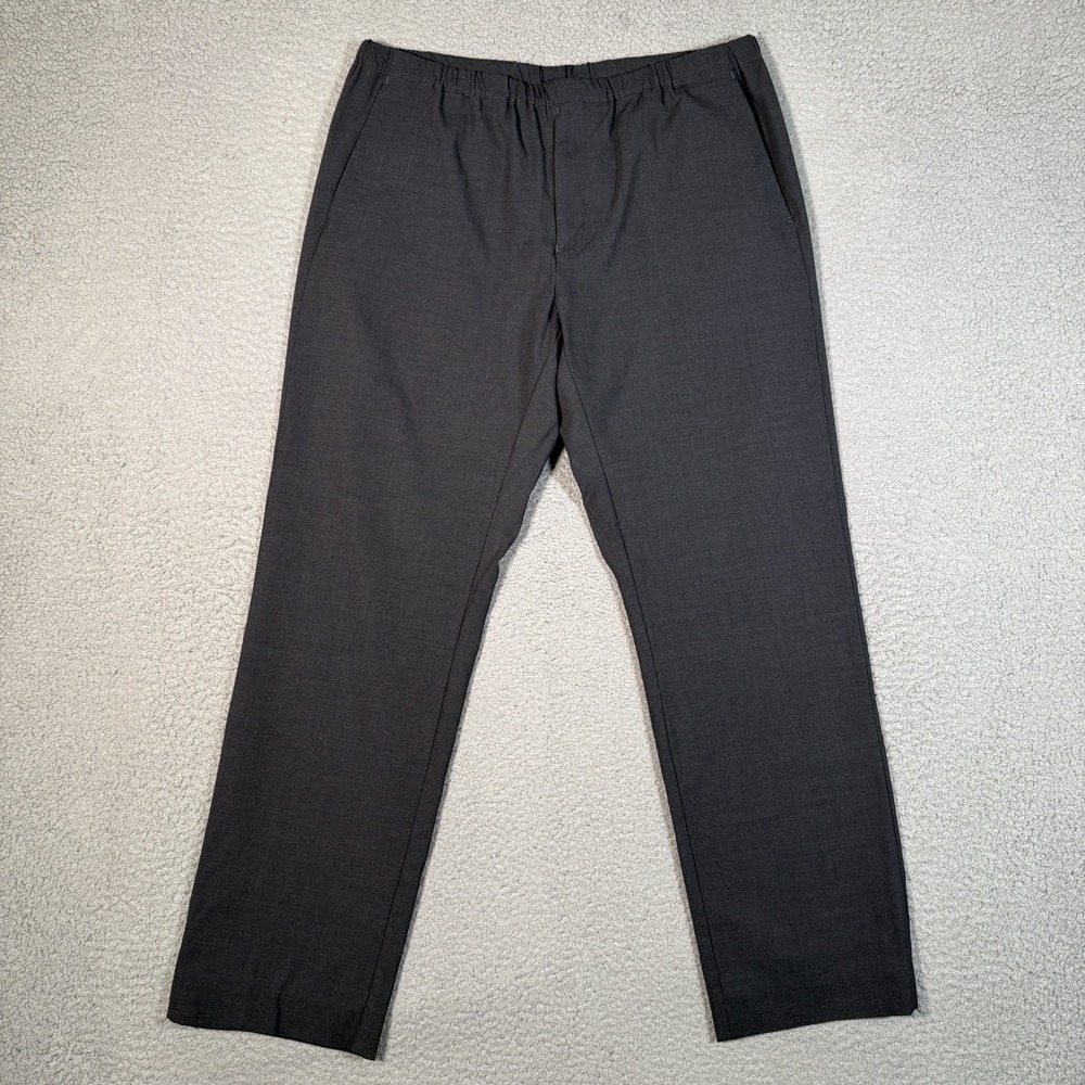 Acne Studios Pants Mens 48 Gray Ari Wool Trousers Elastic Waist Drawstring Dress
